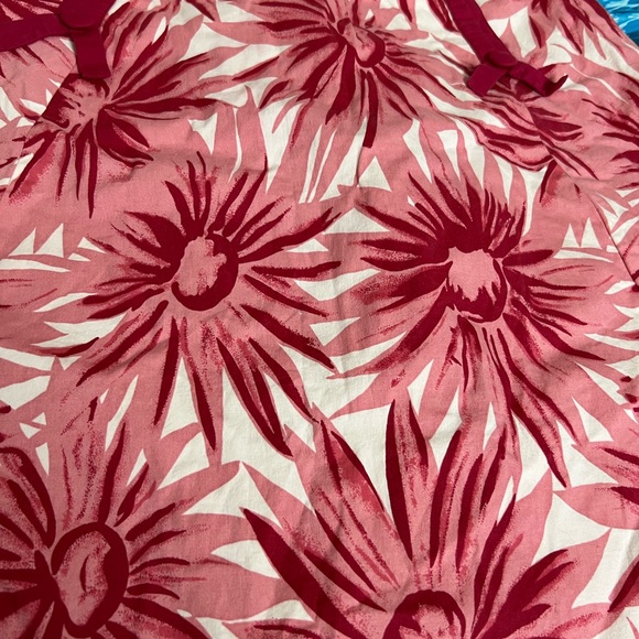 ☀️Vibrant Floral A-Line Skirt Tropical Pink Floral Skirt Summer Poolside - Picture 4 of 11